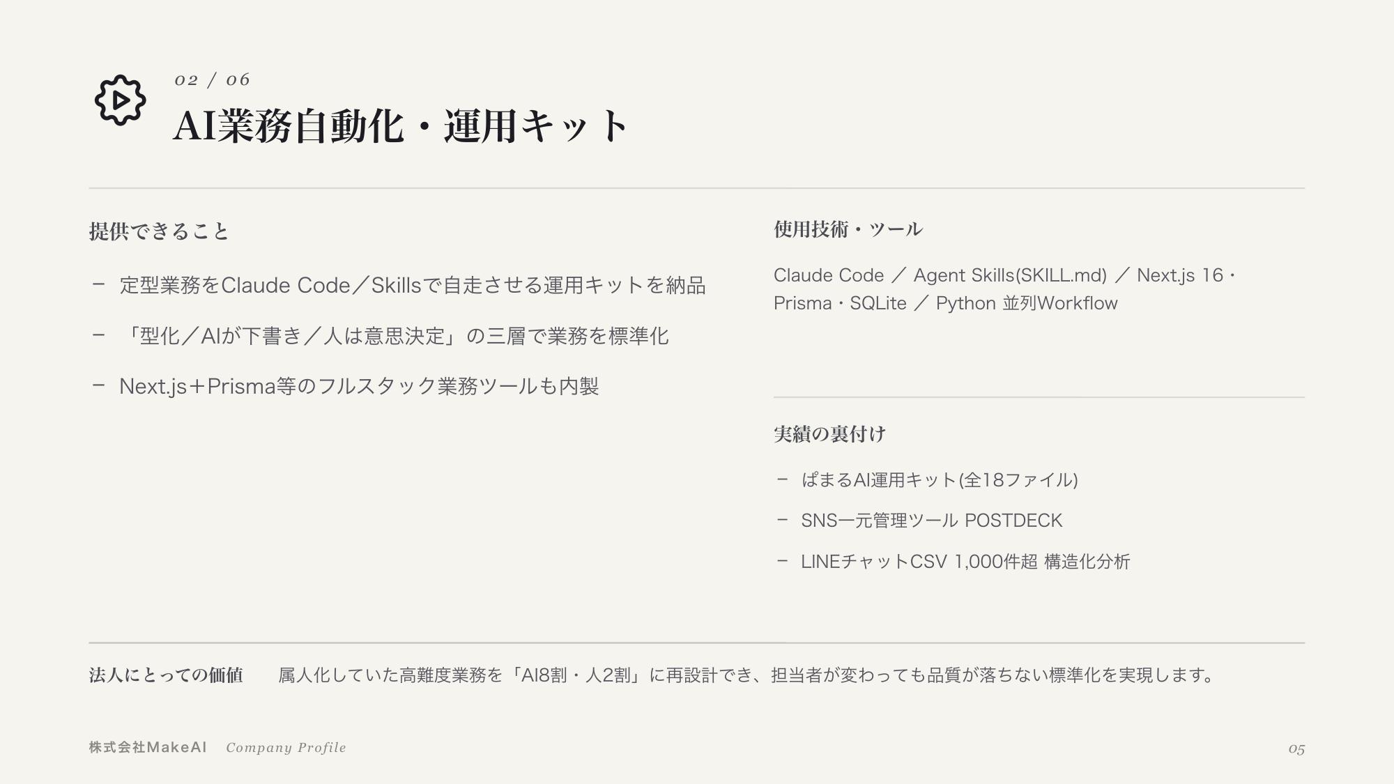 領域詳細のページ
