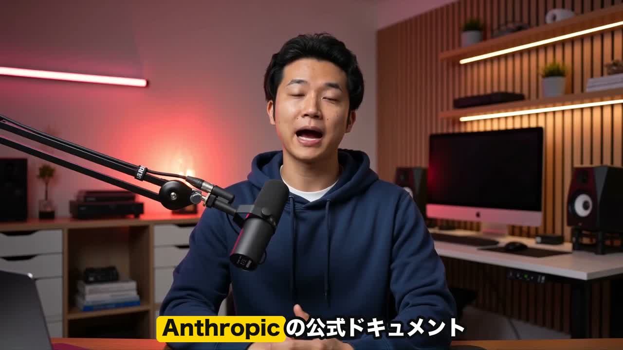 AI解説動画 — アバターと自作UIアニメーションを合成した解説動画